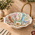 Hand-Painted Moroccan Floral Ceramic Vessel Sink – Scalloped Design