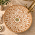 Hand-Painted Moroccan Ceramic Vessel Sink – Brown Floral Arabesque Design