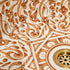 Hand-Painted Moroccan Ceramic Vessel Sink – Brown Floral Arabesque Design