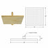 Handcrafted Square Brass Rain Shower Head – 10-Inch Wall-Mounted Design