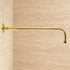 Handcrafted Brass Rain Shower System – Round Shower Head with Curved Wall Arm