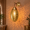Moroccan Brass Wall Sconce, Handmade Pierced Brass Lantern, Boho Wall Light, Moroccan Lamp, Arabic Lighting, 3 Sizes Available
