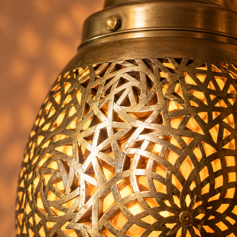 Moroccan Brass Wall Sconce, Handmade Pierced Brass Lantern, Boho Wall Light, Moroccan Lamp, Arabic Lighting, 3 Sizes Available