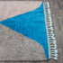 Colorful Moroccan Rug, Geometric Berber Area Rug, Green Blue brown Color Block Carpet