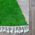 Colorful Moroccan Rug, Geometric Berber Area Rug, Green Blue brown Color Block Carpet