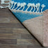 Colorful Moroccan Rug, Geometric Berber Area Rug, Green Blue brown Color Block Carpet