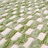 Green Checkered Rug, Moroccan Wool Rug, Handmade Berber Area Rug, Sage Ivory Checkerboard Carpet