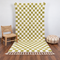 Green Checkered Rug, Moroccan Wool Rug, Handmade Berber Rug, Checkerboard Area Rug, Beni Ourain Carpet