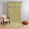Green Checkered Rug, Moroccan Wool Rug, Handmade Berber Area Rug, Sage Ivory Checkerboard Carpet