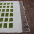 Green Moroccan Rug, Cream Geometric Rug, Handmade Berber Area Rug, Olive Green Carpet