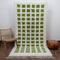 Green Moroccan Rug, Cream Geometric Rug, Handmade Berber Area Rug, Olive Green Carpet