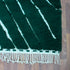 Green Moroccan Wool Rug, Geometric Berber Rug, Ivory Line Handmade Area Carpet, Modern Beni Ourain Rug