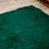 Green Moroccan Wool Rug, Solid Emerald Berber Rug, Handmade Plush Area Carpet, Minimalist Beni Ourain Rug