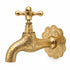 Hand-Engraved Moroccan Brass Wall Faucet with Decorative Rosette