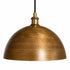 Hand-Hammered Antique Brass Dome Pendant Light – Moroccan Ceiling Lamp