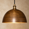Hand-Hammered Antique Brass Dome Pendant Light – Moroccan Ceiling Lamp