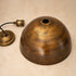 Hand-Hammered Antique Brass Dome Pendant Light – Moroccan Ceiling Lamp