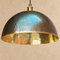 Hand-Hammered Brass Dome Pendant Light – Vintage Moroccan Ceiling Lamp