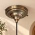 Hand-Hammered Brass Dome Pendant Light – Vintage Moroccan Ceiling Lamp