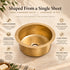Hand-Hammered Solid Brass Round Sink – Moroccan Artisan Basin