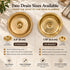Hand-Hammered Solid Brass Round Sink – Moroccan Artisan Basin
