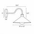 Handcrafted Brass Gooseneck Wall Sconce – Vintage Cone Shade Light