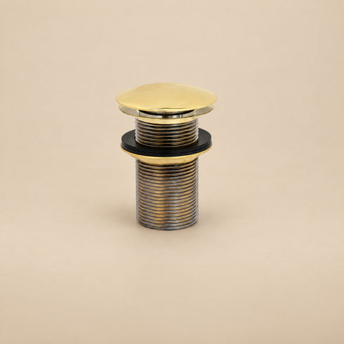Moroccan Handcrafted Brass Pop-Up Sink Drain Stopper for Vessel Sinks