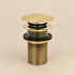 Moroccan Handcrafted Brass Pop-Up Sink Drain Stopper for Vessel Sinks
