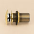 Moroccan Handcrafted Brass Pop-Up Sink Drain Stopper for Vessel Sinks