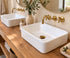 Handcrafted Brass Wall-Mounted Faucet with Classic Cross Handles