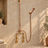 Handcrafted Copper Rain Shower with Vintage Bell Shower Head