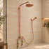 Handcrafted Copper Rain Shower with Vintage Bell Shower Head