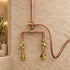 Handcrafted Copper Rain Shower with Vintage Bell Shower Head