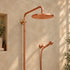 Handcrafted Copper Rain Shower with Vintage Bell Shower Head