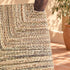 Handcrafted Dark Wood Dining Chair with Woven Natural Fiber Seat & Backrest – Rustic Moroccan Boho Chair