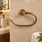 Handcrafted Engraved Brass Towel Ring – Moroccan Wall-Mounted Bathroom