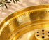Handcrafted Brass Kitchen Sink Basket Strainer Drain with Removable Filter