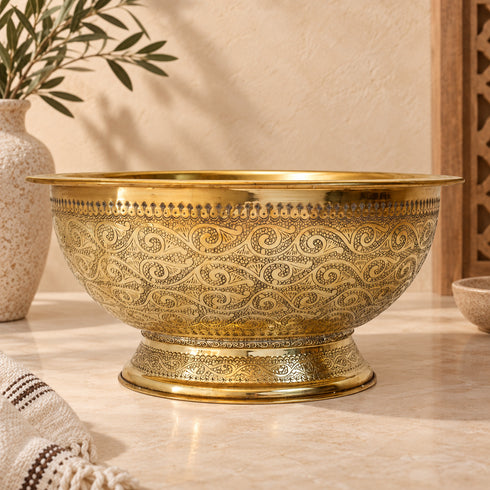 Handcrafted Brass Kitchen Sink Basket Strainer Drain with Removable Filter