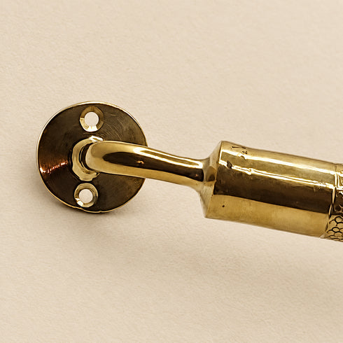 Handcrafted Engraved Solid Brass Towel Bar