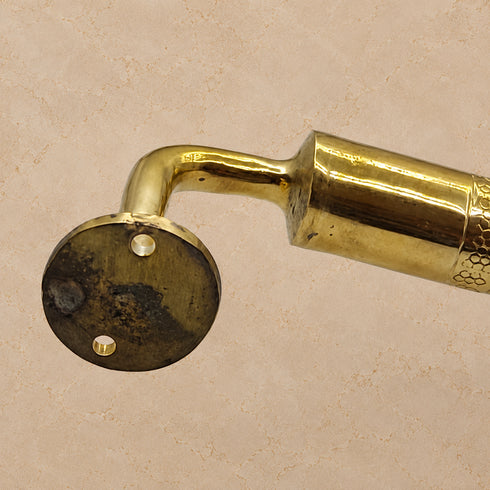 Handcrafted Engraved Solid Brass Towel Bar