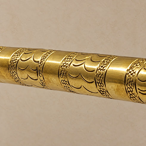 Handcrafted Engraved Solid Brass Towel Bar