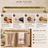 Handcrafted Engraved Solid Brass Towel Bar