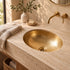 Handcrafted Hammered Brass Oval Sink – Unlacquered Moroccan Basin