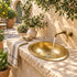 Handcrafted Hammered Brass Oval Sink – Unlacquered Moroccan Basin
