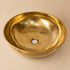 Handcrafted Hammered Brass Round Vessel Sink