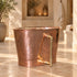 Handcrafted moroccan Hammered Copper Freestanding Soaking Bathtub