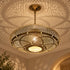 Handcrafted Moroccan Brass Pendant Light – Pierced Metal Ceiling Lamp