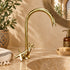 Handcrafted Moroccan Brass Sink & Faucet Set with Complete Installation Kit