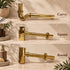 Handcrafted Moroccan Brass Sink & Faucet Set with Complete Installation Kit
