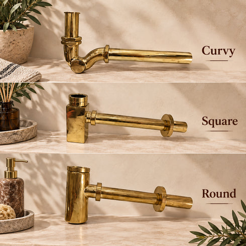 Handcrafted Moroccan Brass Sink & Faucet Set with Matching Accessories